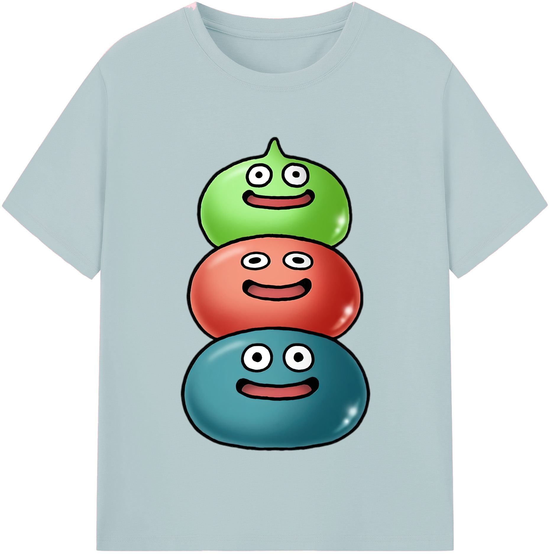 （画像用） ドラゴンクエスト Doragon Kuesuto Dragon Quest 綿100％半袖Tシャツ（フロントプリント）